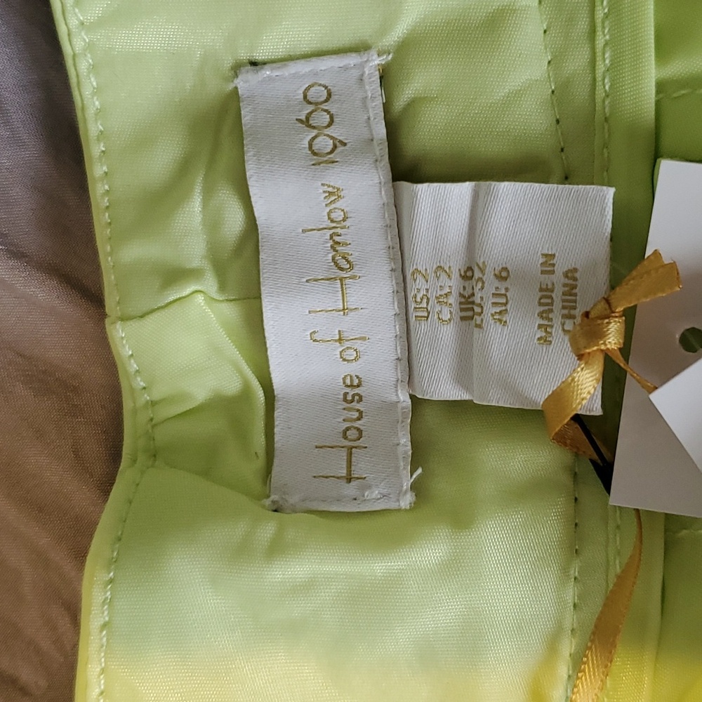 House of Harlow 1960 Lime Green Crop Top and Shorts Set - Picture 4 of 9